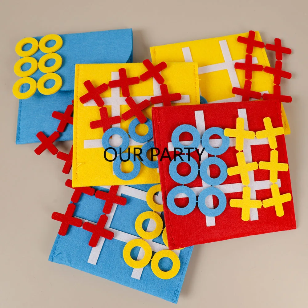 Party Games Easter For Family - 5 conjuntos de feltro tic tac