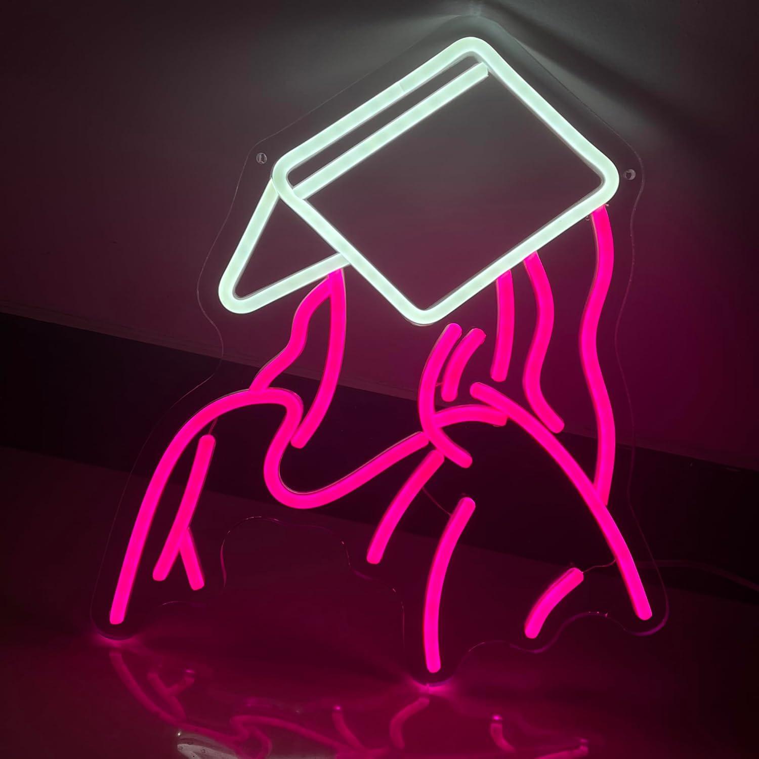 Party Games Girls - Letreiro Neon 'Reading Girl' com Luz