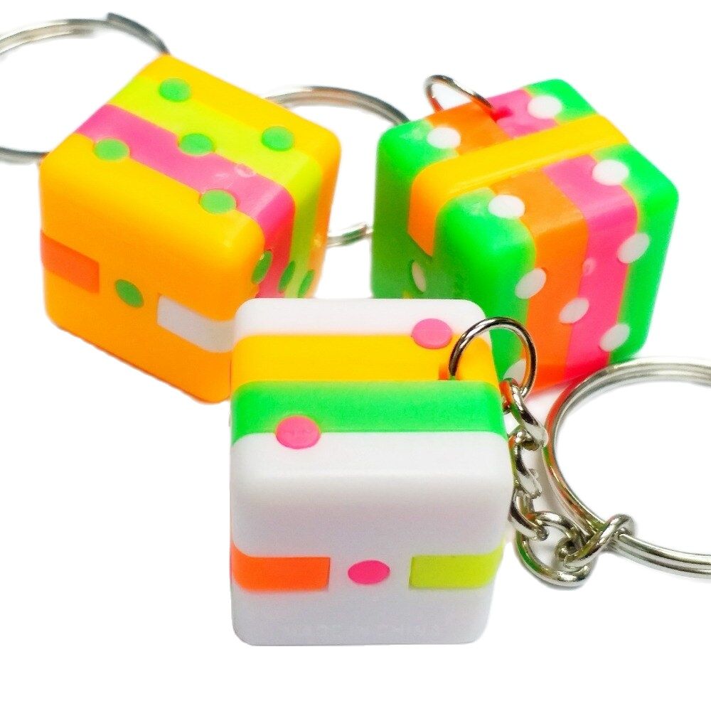 Party Games Gamecube - 10pc 2cm quebra-cabeça dados cubo chaveiro