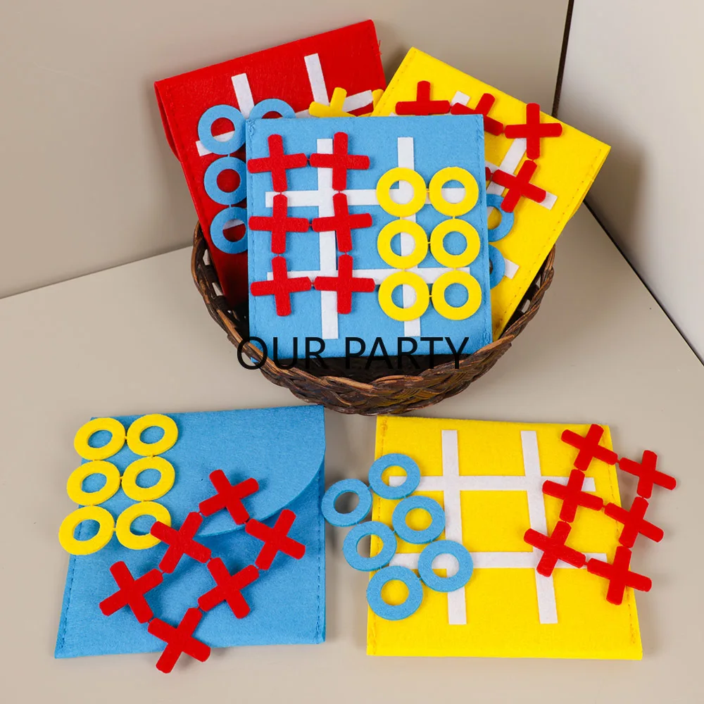 5 conjuntos de feltro tic tac  - Party Games Easter For Family avaliação e preço