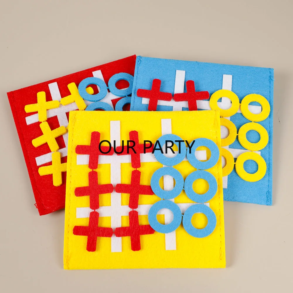 5 conjuntos de feltro tic tac  - Party Games Easter For Family avaliação e preço