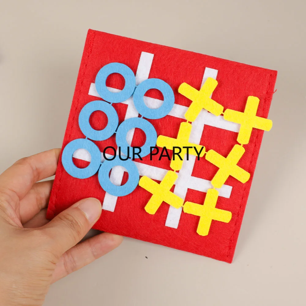 5 conjuntos de feltro tic tac  - Party Games Easter For Family avaliação e preço