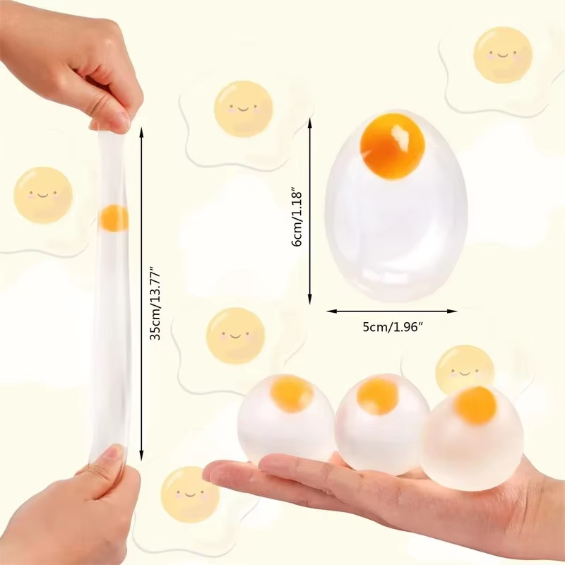 Bola Squishy Funky Egg - Brinq - Party Games Graduation avaliação e preço