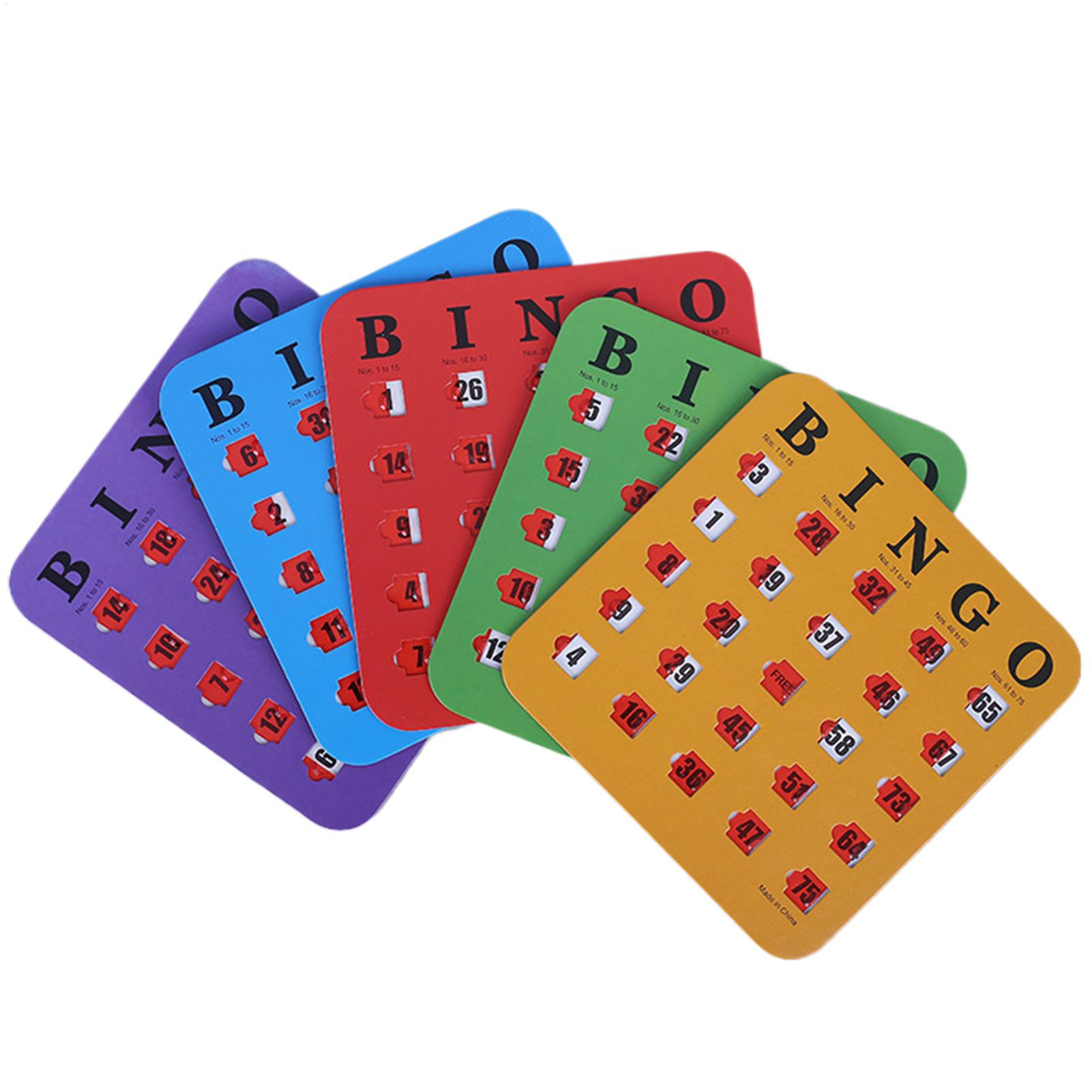 5 cartas de jogo de bingo desl - Party Games Board Game avaliação e preço