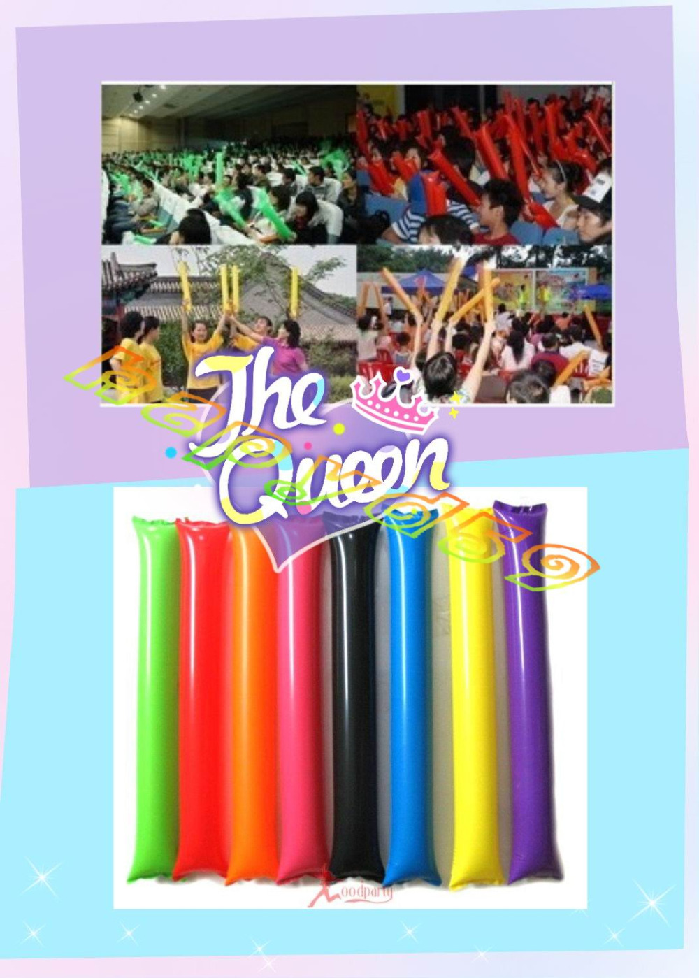 100 pçs 60cm clapper ballon pr - Party Games Graduation avaliação e preço