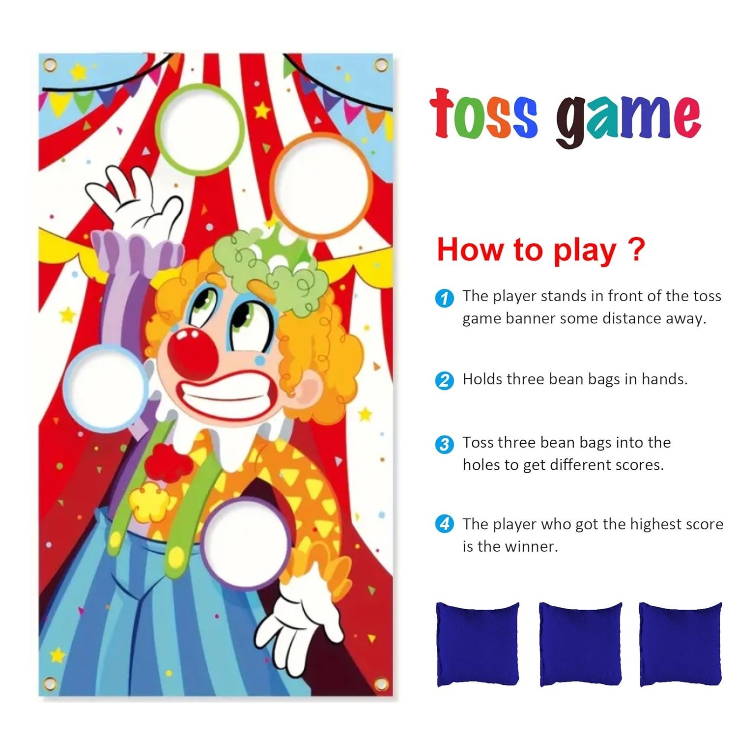 Carnival Toss Games with Banne - Party Games Jogos avaliação e preço