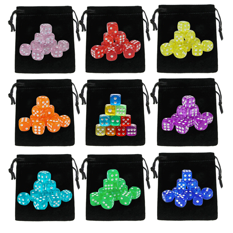 10 pçs dados com cordão saco d - Party Games Gamecube avaliação e preço